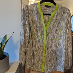 Snakeskin long sleeve shirt